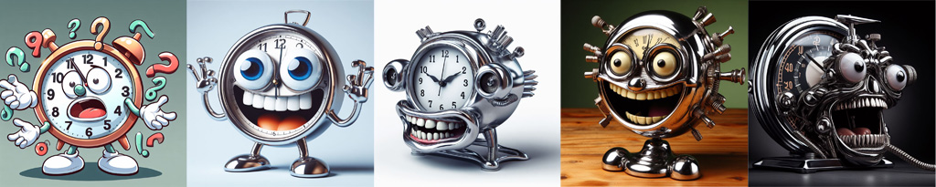 funny-looking clock